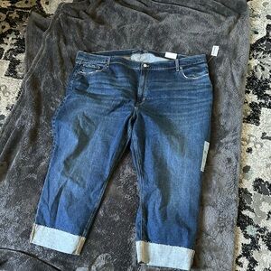 Old navy blue jeans
